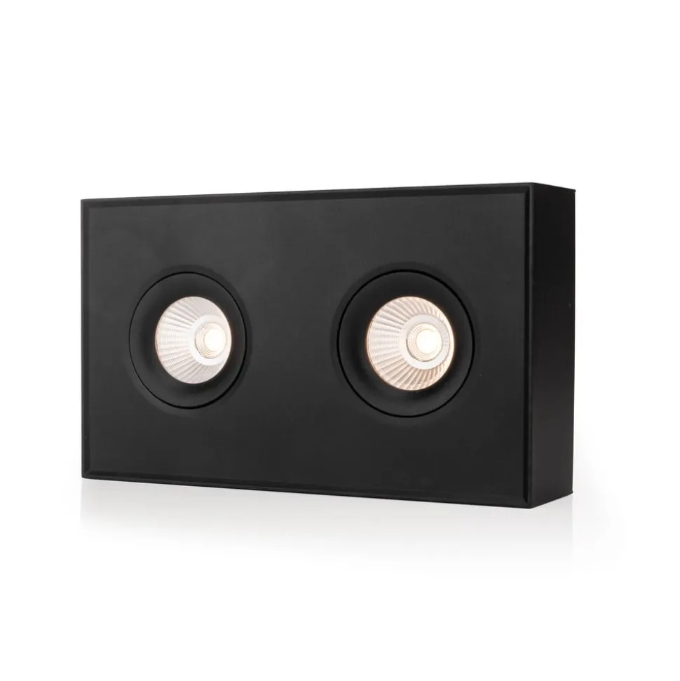 SLC DL04 Surface X2 opbouwlamp 2.700K zwart