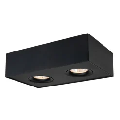 SLC DL04 Surface X2 opbouwlamp 2.700K zwart