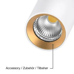 SLC LED inbouwspot Art, 2-lamps, wit, 3.000 K, aluminium