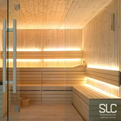 SLC LED strip sauna tot 105°C, 24V IP67 5m 2.700K