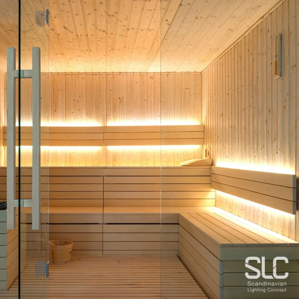 SLC LED strip sauna tot 105°C, 24V IP67 5m 2.700K