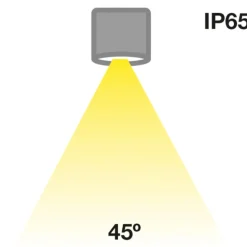 SLC MiniOne Fixed LED downlight IP65 zwart 930