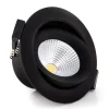 SLC One 360° LED inbouwlamp zwart 2.700K