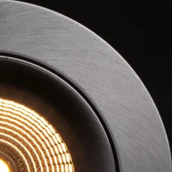 SLC One 360° SunLike LED inbouwlamp alu 930