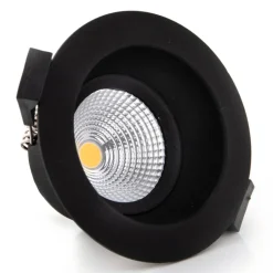 SLC One Soft LED inbouwspot zwart 2.700K