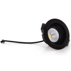 SLC One Soft LED inbouwspot zwart 2.700K