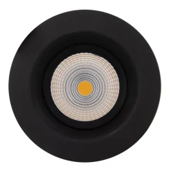 SLC One Soft LED inbouwspot zwart 2.700K