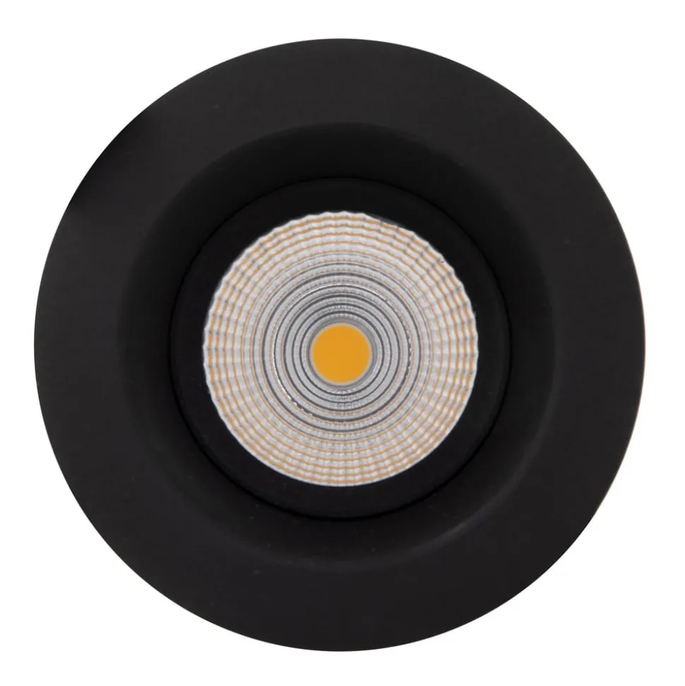 SLC One Soft LED inbouwspot zwart 2.700K