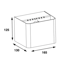 SLC Shadow LED buitenwandlamp up/down