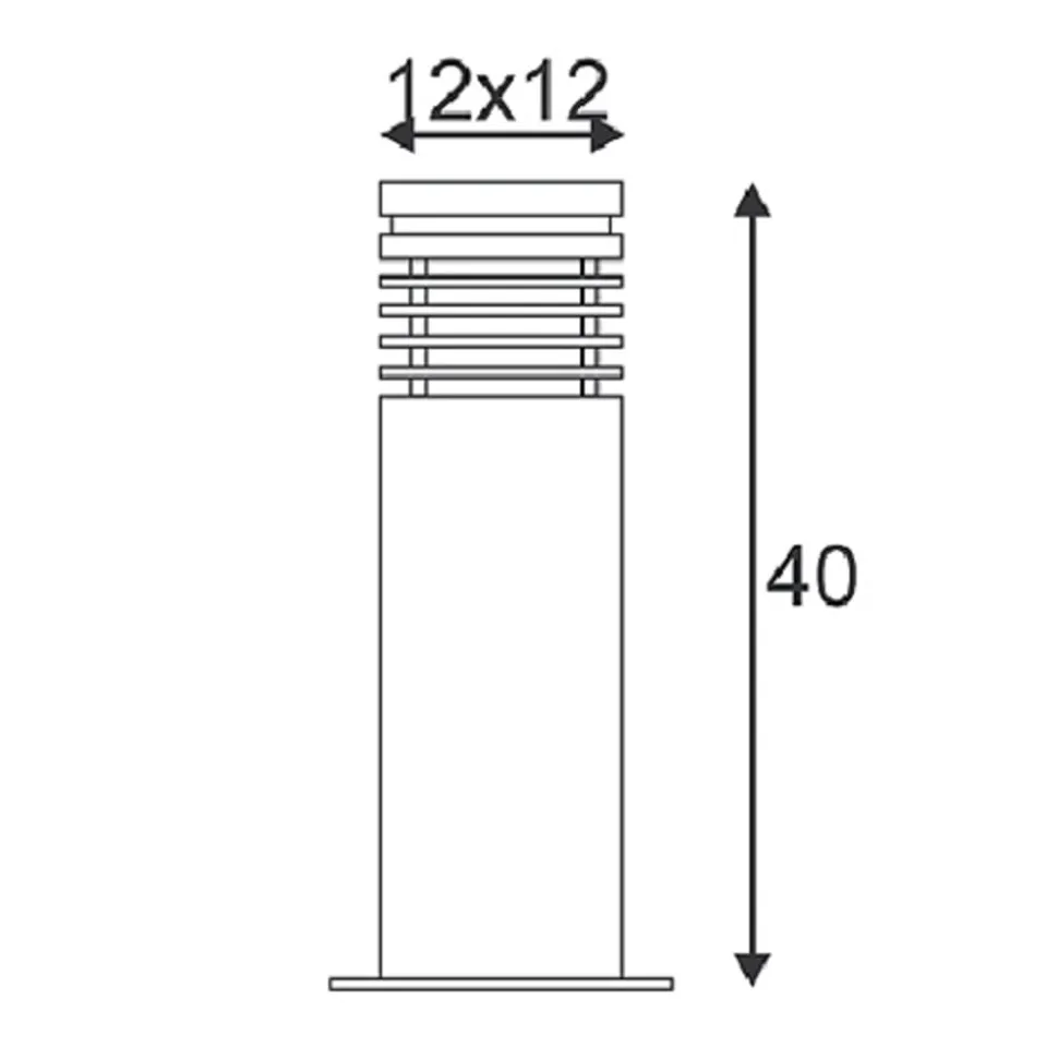 SLV ARROCK - Sokkellamp, graniet