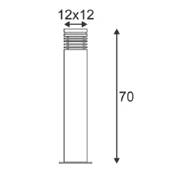 SLV ARROCK - Tuinpadverlichting, graniet
