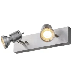 SLV Asto 2-lamps plafondspot met decoratieve ring
