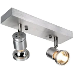 SLV Asto 2-lamps plafondspot met decoratieve ring