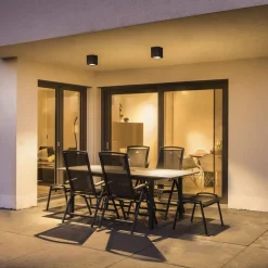 SLV Big Theo LED buiten plafondlamp, antraciet