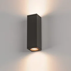 SLV buitenwandlamp Theo, antraciet, aluminium, omhoog/omlaag