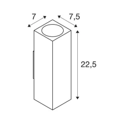 SLV buitenwandlamp Theo, antraciet, aluminium, omhoog/omlaag