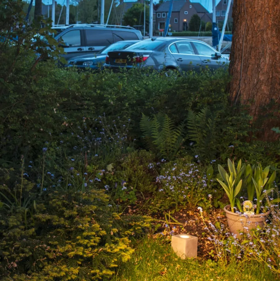 SLV Concreto vloerspot IP65 GU10 stekker hoekig