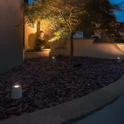 SLV Concreto vloerspot IP65 GU10 stekker, rond