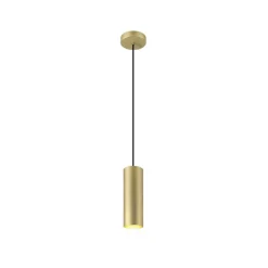 SLV hanglamp Enola, goudkleurig mat, Ø 10 cm, metaal