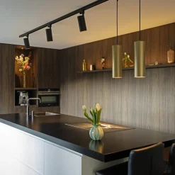 SLV hanglamp Enola, goudkleurig mat, Ø 10 cm, metaal