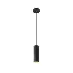 SLV hanglamp Enola, zwart mat, Ø 10 cm, metaal