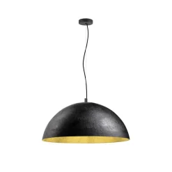 SLV hanglamp Forchini, 70 cm zwart/goudkleurig kunststof
