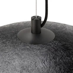 SLV hanglamp Forchini, 70 cm zwart/goudkleurig kunststof