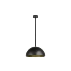 SLV hanglamp Forchini M, 40 cm, zwart/goudkleurig, metaal