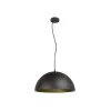SLV hanglamp Forchini M, 50 cm, zwart/goudkleurig, metaal