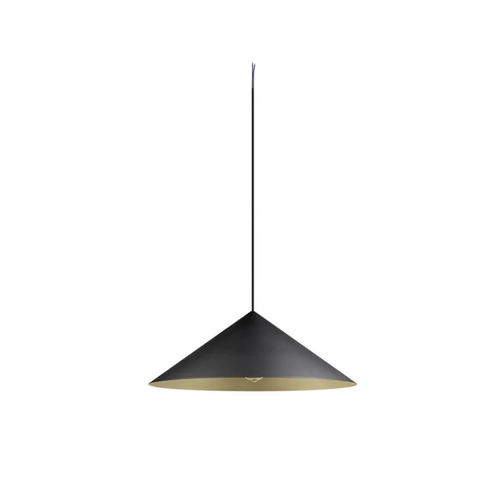 SLV hanglamp Magico, Ø 55 cm, zwart/goudkleurig, metaal
