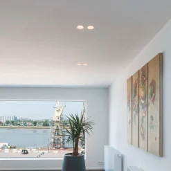 SLV Hoorn inbouwlamp, QPAR51, wit, aluminium, Ø 10,5 cm