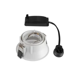 SLV Hoorn inbouwlamp, QPAR51, wit, aluminium, Ø 10,5 cm