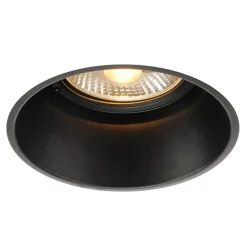 SLV Horn inbouwlamp, zwart, verblindingsvrij