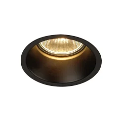 SLV Horn inbouwspot GU10, mat zwart