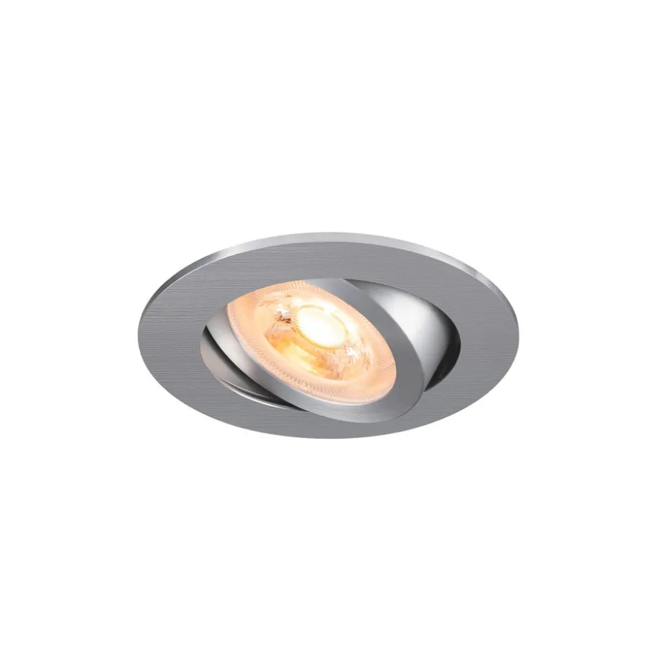 SLV Inbouw plafondlamp New Tria, aluminium, aluminium, Ø 8,2 cm