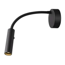 SLV Karpo Goose LED wandlamp, dimbaar, zwart