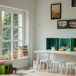 SLV Karpo LED vloerlamp, met dimmer, wit