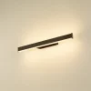 SLV LED badkamer wandlamp One Linear, 52 cm, zwart, CCT