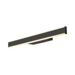 SLV LED badkamer wandlamp One Linear, 52 cm, zwart, CCT