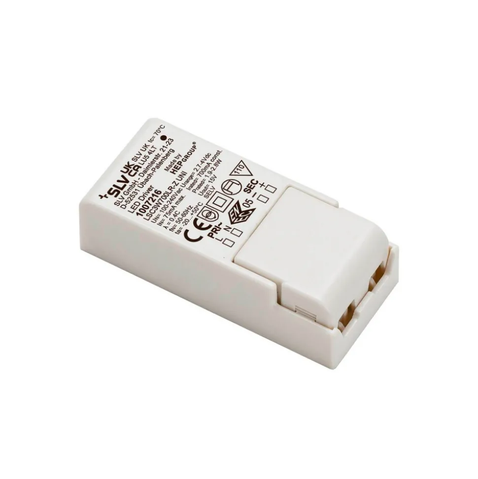 SLV LED driver 1,9 - 2,8 W, 700 mA, 2,7 - 4 V DC, dimbaar