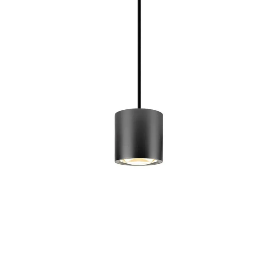 SLV LED hanglamp Oculus, bronskleurig, Ø 9 cm, dimbaar naar warm