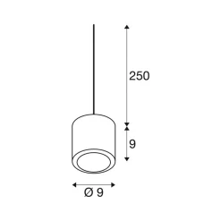 SLV LED hanglamp Oculus, messingkleurig Ø 9 cm, dimbaar tot warm