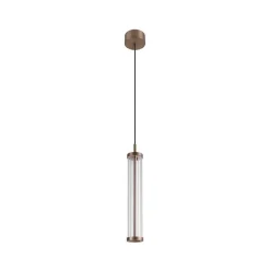 SLV LED hanglamp Quimera, koperkleurig, Ø 8 cm, CCT