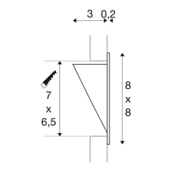 SLV LED inbouwlamp Downunder Pur 80 LED wit