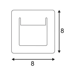 SLV LED inbouwlamp Downunder Pur 80 LED wit
