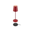 SLV LED oplaadbare lamp Vinolina Two, rood, aluminium, Ø 11 cm, IP65, CCT