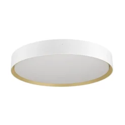SLV LED plafondlamp Decona, Ø 42 cm, wit/goudkleurig, metaal