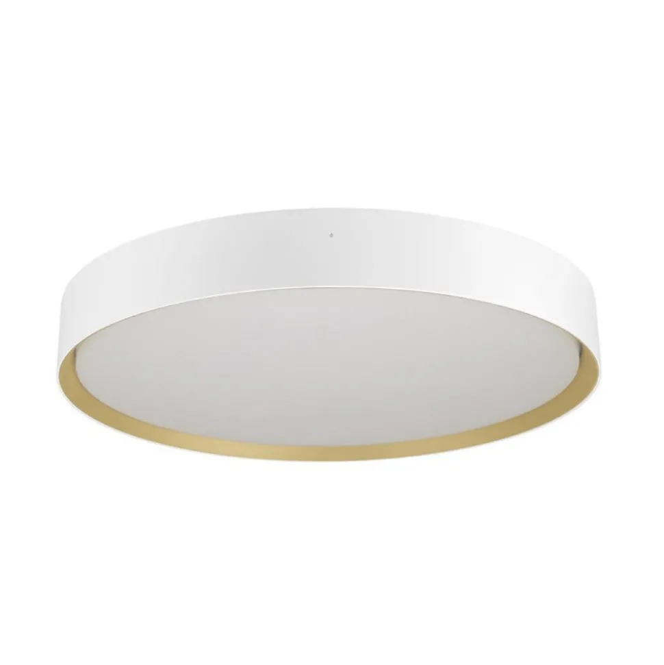 SLV LED plafondlamp Decona, Ø 42 cm, wit/goudkleurig, metaal