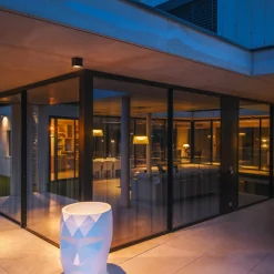 SLV LED plafondlamp S-Cube, antraciet, aluminium, lengte 9,5 cm