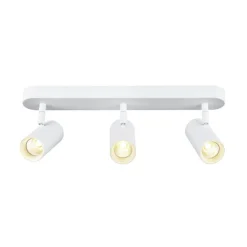 SLV LED plafondspot Noblo, 3.000 K, wit, lengte 40 cm